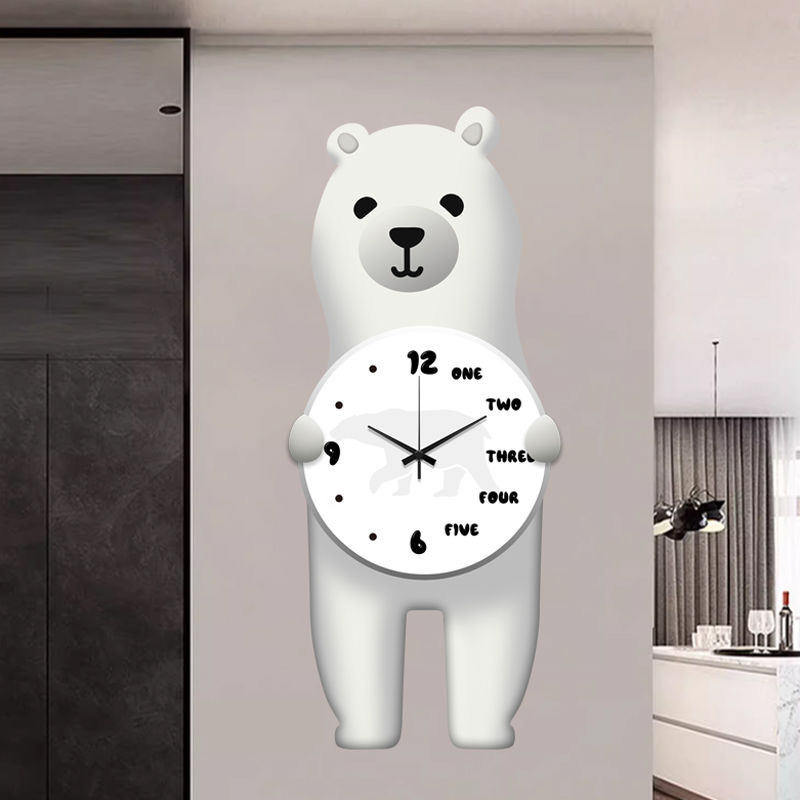 Animal Clock 60X31 CM 8 Environmentally friendly material, no need for punching Animal Clock 60X31 CM 8 Environmentally friendly material, no need for punching